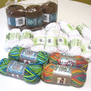 Huge Lot Of Cotton Yarn NEW